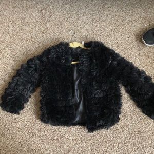 Puff black short jacket necessary clothing